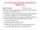 Bài giảng Gia công, lắp dựng và tháo dỡ ván khuôn - giàn giáo - Bài 9: Gia công, lắp dựng và tháo dỡ ván khuôn sê nô