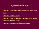 Bài giảng Dự toán xây dựng cơ bản - Chương 2: Tiên lượng