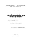 Luận văn Thạc sĩ Khoa học thư viện: Phát triển nguồn lực thông tin tại thư viện Học viện Quân y