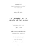 Luận văn Thạc sĩ Toán học: Các Wavelet Haar và một số ứng dụng