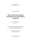 Luận văn Thạc sĩ Quản lý giáo dục: Quản lý công tác xã hội hóa giáo dục ở các trường tiểu học, thành phố Đông Hà, tỉnh Quảng Trị
