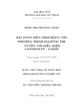 Luận văn Thạc sĩ Toán học: Bài toán biên dirichlet cho phương trình Elliptic phi tuyến với điều kiện Landesman - Lazer