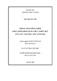 Luận văn Thạc sĩ Lịch sử: Phong trào Đồng Khởi nông thôn đồng bằng Thừa Thiên Huế (nừa sau năm 1964 - đầu năm 1965)