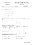 Đề thi thử tốt nghiệp THPT môn Toán năm 2022 kèm đáp án - Liên Trường THPT tỉnh Hà Tĩnh (Mã đề 001)