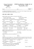 Đề thi giữa học kỳ 2 môn Hóa học lớp 12 năm 2020-2021 - Trường THPT Đoàn Thượng (Mã đề 132)