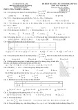 Đề thi giữa học kỳ 2 môn Toán lớp 10 năm 2020-2021 có đáp án - Trường THPT Nguyễn Huệ (Mã đề 067)