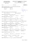 Đề thi thử THPT Quốc gia môn năm 2021-2022 có đáp án -  Toán Trường THPT Trần Phú (Mã đề 101)