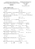 Đề thi giữa học kỳ 2 môn Toán lớp 10 năm 2020-2021 có đáp án - Trường THPT Nguyễn Tất Thành (Mã đề 01)