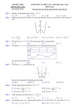 Đề thi thử THPT Quốc gia môn Toán năm 2021-2022 - Trường THPT chuyên Hạ Long