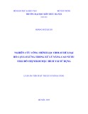 Luận án Tiến sĩ Kỹ thuật: Nghiên cứu công trình lọc ODM-2F để loại bỏ cặn lơ lửng trong xử lý nâng cao nước thải đô thị nhằm mục đích tái sử dụng