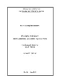 Luận án Tiến sĩ Kiến trúc: Ứng dụng Topology trong thiết kế kiến trúc tại Việt Nam