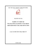 Luận án Tiến sĩ Kỹ thuật Điện tử: Nghiên cứu thiết kế ống dẫn sóng plasmonic nano trong ghép kênh phân chia theo bước sóng