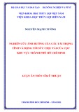 Luận án Tiến sĩ Kỹ thuật: Nghiên cứu ảnh hưởng của các tải trọng tĩnh và động tới sức chịu tải của cọc khu vực thành phố Hồ Chí Minh