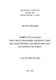 Luận án Tiến sĩ Y học: Nghiên cứu ứng dụng phẫu thuật nội soi điều trị thoát vị bẹn đặt tấm lưới nhân tạo trước phúc mạc qua đường vào ổ bụng