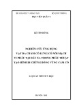 Luận án Tiến sĩ Y học: Nghiên cứu ứng dụng vạt da chẩm cổ lưng có nối mạch vi phẫu tại đầu xa trong phẫu thuật tạo hình di chứng bỏng vùng cằm cổ