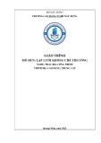 Giáo trình Lập lưới khống chế thi công (Nghề: Trắc địa công trình - Cao đẳng) - Trường Cao đẳng nghề Xây dựng