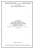 Giáo trình Điện kỹ thuật (Nghề: Điện công nghiệp - Cao đẳng) - Trường Cao đẳng nghề Xây dựng