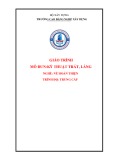 Giáo trình Kỹ thuật trát, láng (Nghề: Nề hoàn thiện - Trung cấp) - Trường Cao đẳng nghề Xây dựng