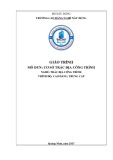 Giáo trình Cơ sở trắc địa công trình (Nghề: Trắc địa công trình - CĐ/TC) - Trường Cao đẳng nghề Xây dựng