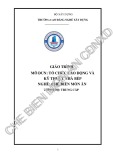 Giáo trình Tổ chức lao động và kỹ thuật nhà bếp (Nghề: Chế biến món ăn - Trung cấp) - Trường Cao đẳng nghề Xây dựng