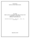 Giáo trình Quản lý và khai thác công trình cấp thoát nước (Nghề: Cấp thoát nước - CĐ/TC) - Trường Cao đẳng nghề Xây dựng