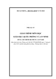 Giáo trình Giáo dục quốc phòng và an ninh (Trình độ: Trung cấp nghề) - Bộ Lao động - Thương binh và Xã hội