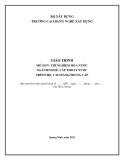 Giáo trình Thí nghiệm hóa nước (Nghề: Cấp thoát nước - CĐ/TC) - Trường Cao đẳng nghề Xây dựng