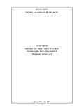 Giáo trình Kỹ thuật điện tử cơ bản (Nghề: Điện công nghiệp - Trung cấp) - Trường Cao đẳng nghề Xây dựng