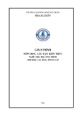 Giáo trình Cấu tạo kiến trúc (Nghề: Trắc địa công trình - CĐ/TC) - Trường Cao đẳng nghề Xây dựng