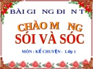 Bài giảng Tiếng Việt 1: Kể chuyện Sói và Sóc