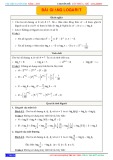 Bài giảng môn Toán lơp 12: Logarit - Trần Văn Tài
