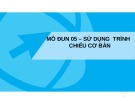 Bài giảng Tin học đại cương - Chương 5: Sử dụng trình chiếu cơ bản