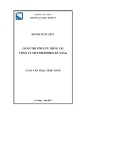 Luận văn Thạc sĩ Kế toán: Quản trị vốn tại Công ty Viettronimex Đà Nẵng
