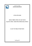 Luận văn Thạc sĩ Kế toán: Hoàn thiện công tác kế toán tại Sở Công Thương tỉnh Đắk Nông