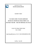 Luận văn Thạc sĩ Kế toán: Vận dụng thẻ cân bằng điểm để đánh giá thành quả hoạt động tại Đài Phát thanh - Truyền hình Quảng Ngãi