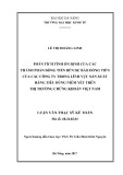 Luận văn Thạc sĩ Kế toán: Phân tích tính ổn định của các thành phần dòng tiền đến dự báo dòng tiền của các công ty trong lĩnh vực sản xuất hàng tiêu dùng niêm yết trên thị trường chứng khoán Việt Nam