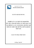 Luận văn Thạc sĩ Kế toán: Nghiên cứu các nhân tố ảnh hưởng đến việc công bố thông tin trên báo cáo tài chính của các ngân hàng thương mại niêm yết trên thị trường chứng khoán Việt Nam