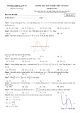 Đề thi thử THPT Quốc gia môn Toán năm 2022 - Trường THPT Lao Bảo (Mã đề 001)