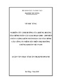 Luận văn Thạc sĩ Quản trị kinh doanh: Nghiên cứu ảnh hưởng của khủng hoảng tài chính toàn cầu giai đoạn 2008-2009 đến chất lượng kiểm toán báo cáo tài chính các công ty niêm yết trên thị trường chứng khoán Việt Nam