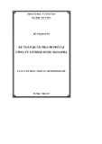 Luận văn Thạc sĩ Quản trị kinh doanh: Kế toán quản trị chi phí tại Công ty cổ phần Dược Danapha
