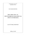 Luận văn Thạc sĩ Quản trị kinh doanh: Hoàn thiện công tác phân tích hiệu quả hoạt động tại Công ty cổ phần DANA