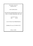 Luận văn Thạc sĩ Quản trị kinh doanh: Kế toán quản trị chi phí sản xuất tại Công ty cổ phần Procimex Việt Nam
