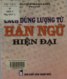 Phương pháp sử dụng lượng từ trong chữ Hán hiện đại: Phần 2