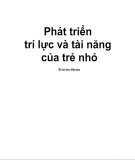 Phát triển tài năng và trí thông minh của trẻ em: Phần 1