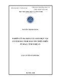 Luận án Tiến sĩ Sinh học: Nghiên cứu đa dạng các loài thực vật có tinh dầu ở Khu bảo tồn thiên nhiên Pù Hoạt, tỉnh Nghệ An