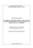 Tóm tắt luận án Tiến sĩ Kinh tế: Các nhân tố ảnh hưởng đến cấu trúc kỳ hạn nợ phương pháp tiếp cận hồi quy phân vị và phân rã Oaxaca – Blinder