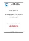 Luận văn Thạc sĩ Kinh tế phát triển: Phát triển bảo hiểm xã hội tự nguyện trên địa bàn huyện Tây Giang, tỉnh Quảng Nam