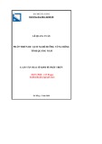 Luận văn Thạc sĩ Kinh tế phát triển: Phát triển du lịch nghỉ dưỡng vùng Đông tỉnh Quảng Nam