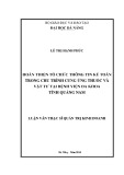 Luận văn Thạc sĩ Quản trị kinh doanh: Hoàn thiện tổ chức thông tin kế toán trong chu trình cung ứng thuốc và vật tư tại Bệnh viện Đa khoa, tỉnh Quảng Nam