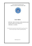 Giáo trình Phân tích hoạt động kinh doanh (Nghề: Quản trị doanh nghiệp vừa và nhỏ - Cao đẳng) - Trường Cao đẳng Cộng đồng Đồng Tháp